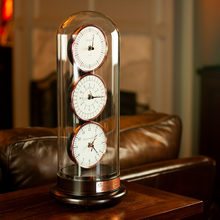 Musical anniversary clock from TheAnniversaryClock on Etsy