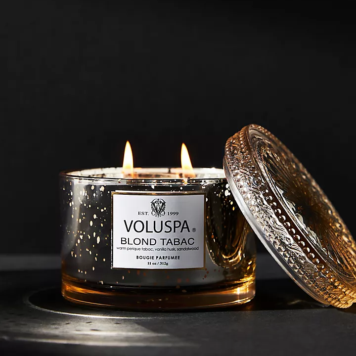 Luxury candle from Anthropologie for the perfect parent gift