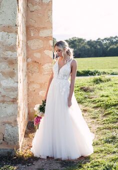 Essense of Australia D3151 A-Line Wedding Dress