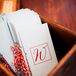 Red Monogrammed Ceremony Programs