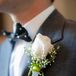 Ivory Rose Groomsmen Boutonniere