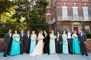 Bright Blue Bridesmaid Dresses