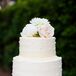Two-Tier Polka Dot Buttercream Wedding Cake