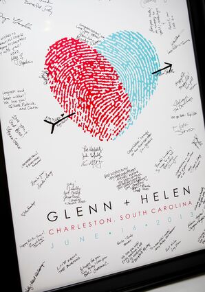 Modern Thumbprint Guest Book