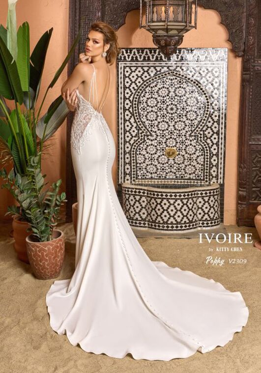 IVOIRE by KITTY CHEN POPPY, V2309 Fit-and-Flare Wedding Dress - 2