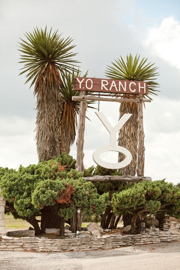 The Y.O. Ranch, which has been in the bride's family for five generations, is high on a hilltop with sweeping views of the countryside. It is a mix of western, Mexican and Hill Country flair.