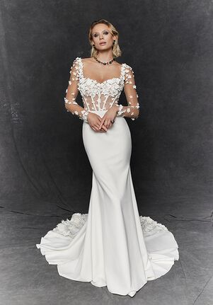 Justin Alexander Signature Gardenia Fit-and-Flare Wedding Dress