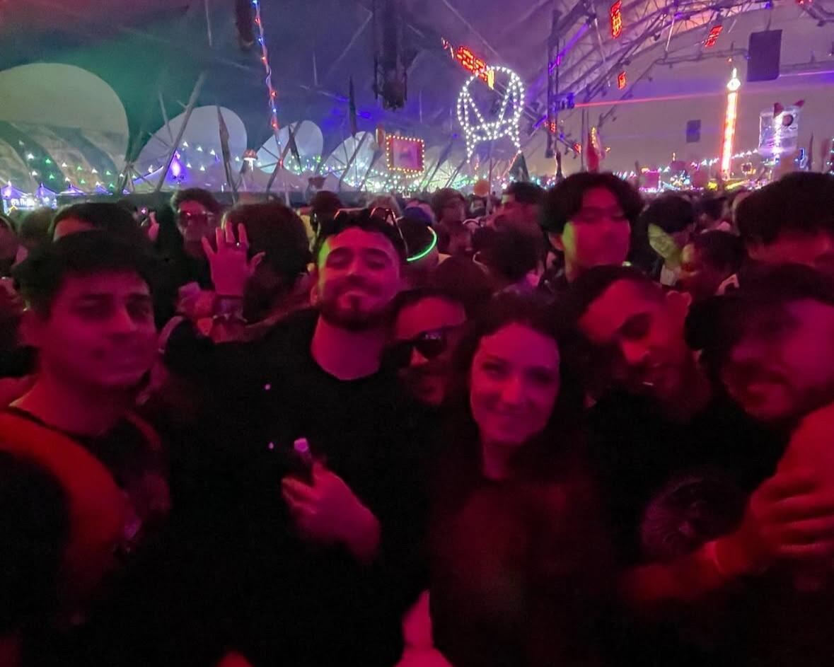 Picture of Myles first rave!