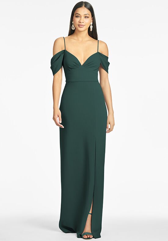 Sachin & Babi Brittany Gown - Emerald Sweetheart Bridesmaid Dress - 1