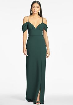 Sachin & Babi Brittany Gown - Emerald Sweetheart Bridesmaid Dress
