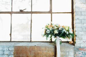 Pastel Flower Arrangement in an Industrial Venue
