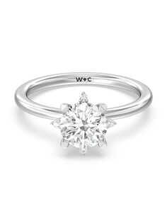 With Clarity Classic Cushion, Emerald, Radiant, Round, Oval Cut Engagement Ring