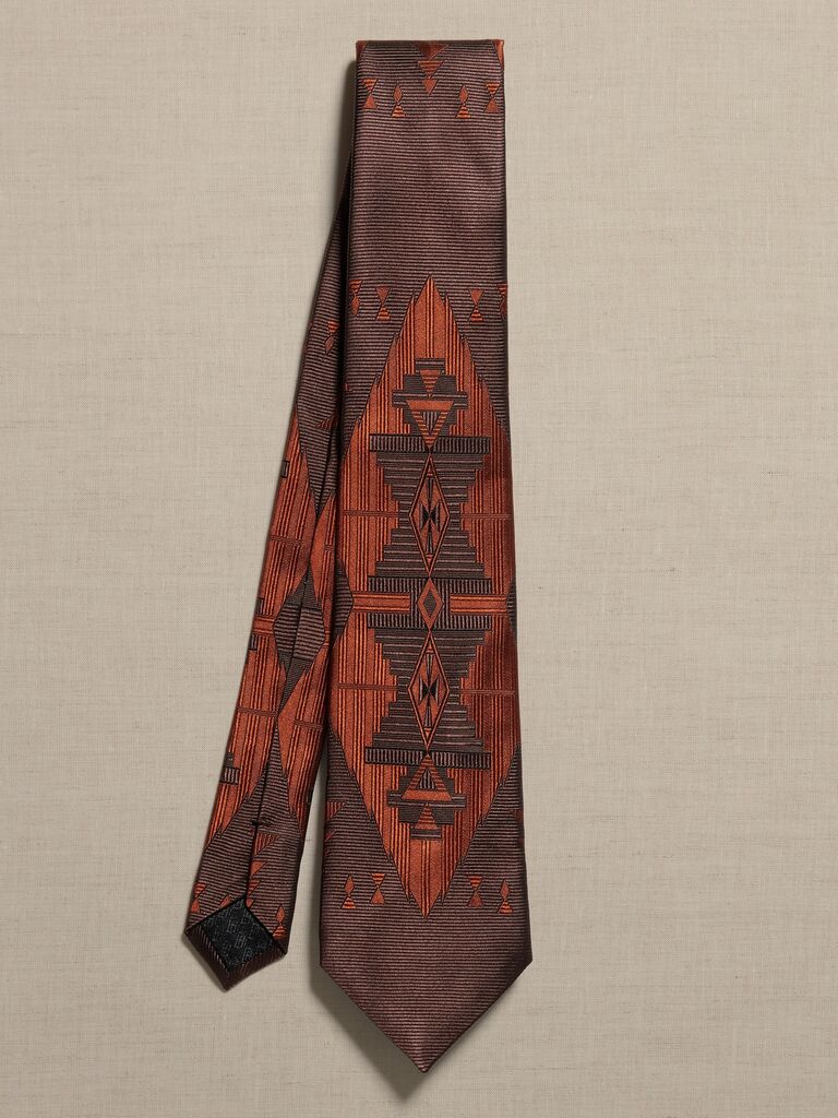 Silk Italian 70s-inspired tie from Banana Republic. 