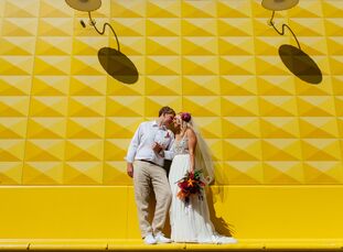 Kristi Carr (29 and a senior imaging specialist) and Jason Carranza (30 and a senior analyst) chose Denver to tie the knot largely because they met an