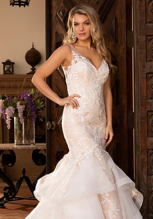 Casablanca Bridal 2391 Jillian Mermaid Wedding Dress - 2