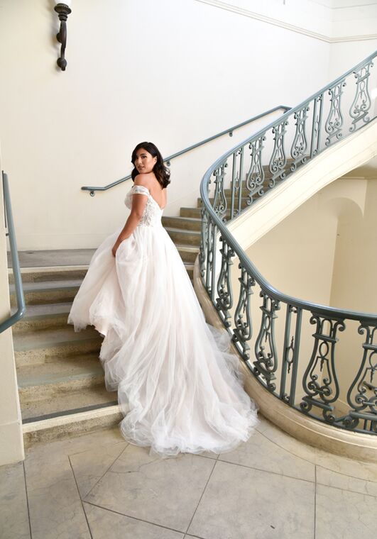 Essense of Australia D3288 Ball Gown Wedding Dress - 4