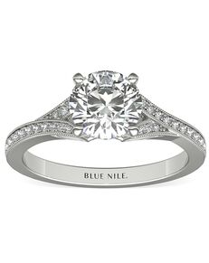 Blue Nile Round Cut Engagement Ring