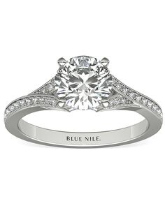 Blue Nile Round Cut Engagement Ring