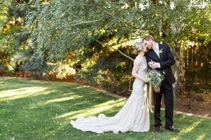 Long Pearl Wedding-Dress Train