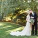 Long Pearl Wedding-Dress Train