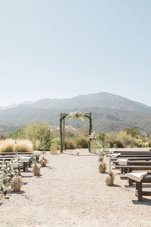 Romantic Outdoor Ceremony in Ojai, California