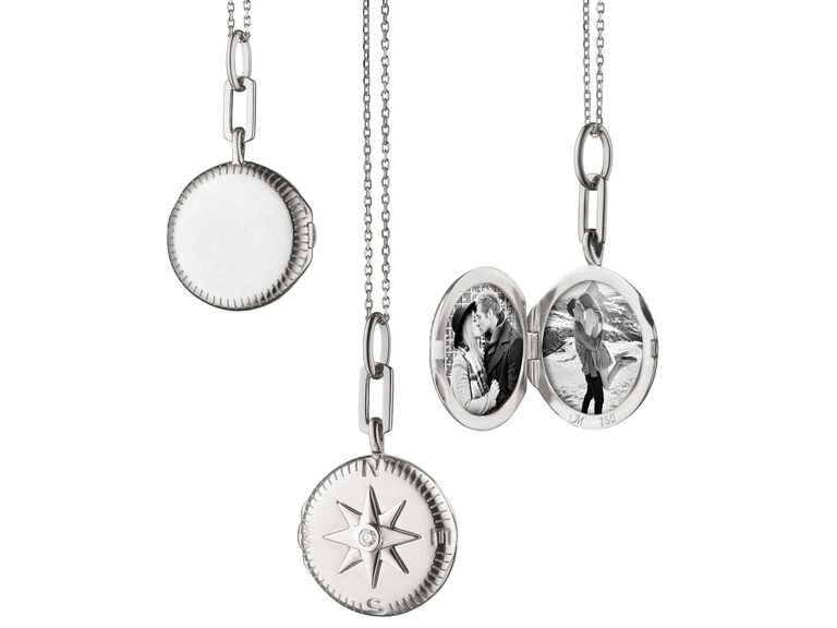 Beautiful compass-shaped locket. 