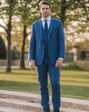 BLACKTIE SAVOY Blue Wedding Suit Blue Tuxedo - thumbnail - 2