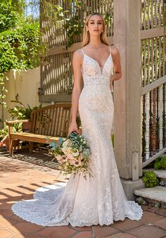 Jasmine Couture Ellie Fit-and-Flare Wedding Dress