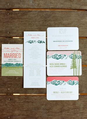 Rustic Graphic Wedding Invitations