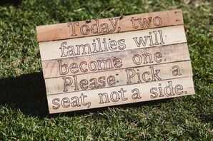 Wooden Welcome Sign