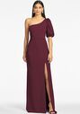 Sachin & Babi Nadia Gown - Deep Wine One Shoulder Bridesmaid Dress - thumbnail - 1