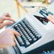 Vintage Typewriter Guest Book