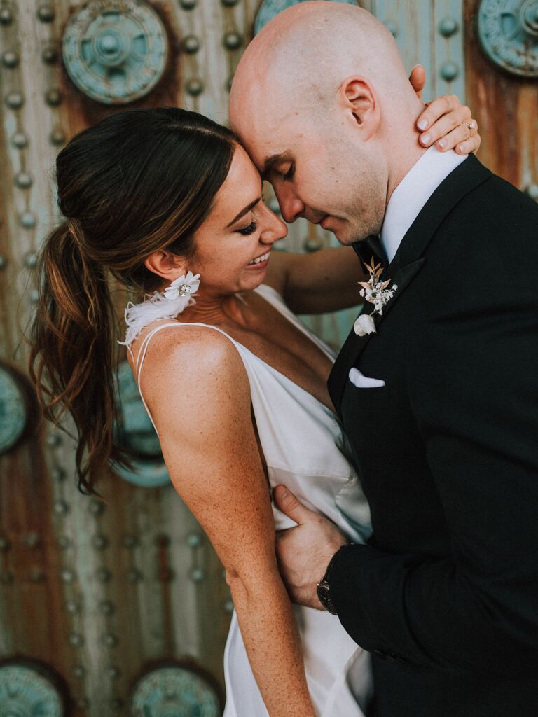 Wedding updo ponytail