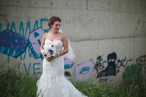 Ivory Lace Fit-and-Flare Wedding Dress