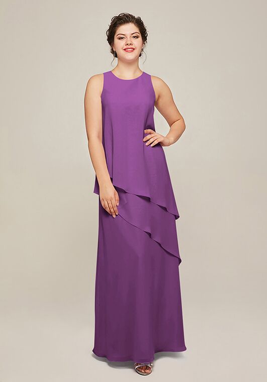 AW Bridal AW Adalia Dress Purple Mother Of The Bride Dress - 2