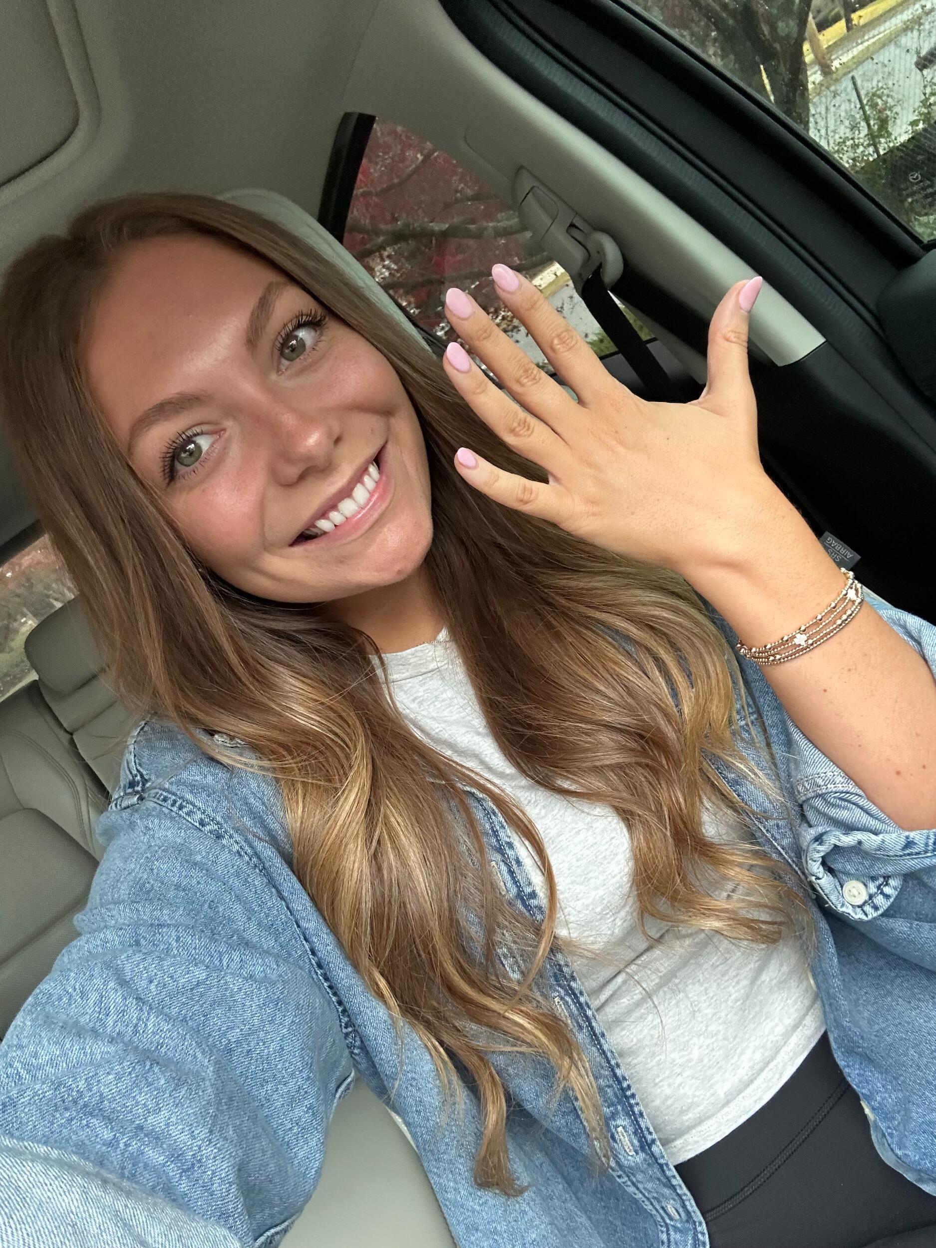 Even after all of Jack's attempts to keep the engagement a surprise, Addie took a "before" engagement photo...