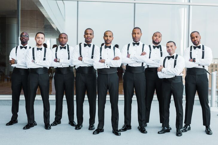 Groomsmen in Black-Tie Attire