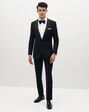 Suit Shop Men's Black Shawl Lapel Tuxedo Tuxedo - thumbnail - 1