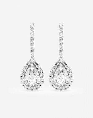 Grown Brilliance Drop Earrings - EAGTXE02062-GW4 Wedding Earring photo