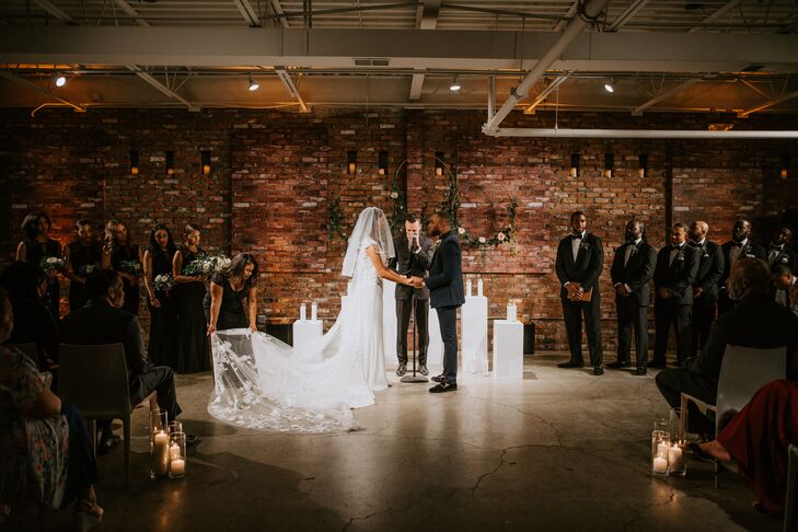 Wedding Ceremony in the Round at The Loading Dock in Stamford, Connecticut