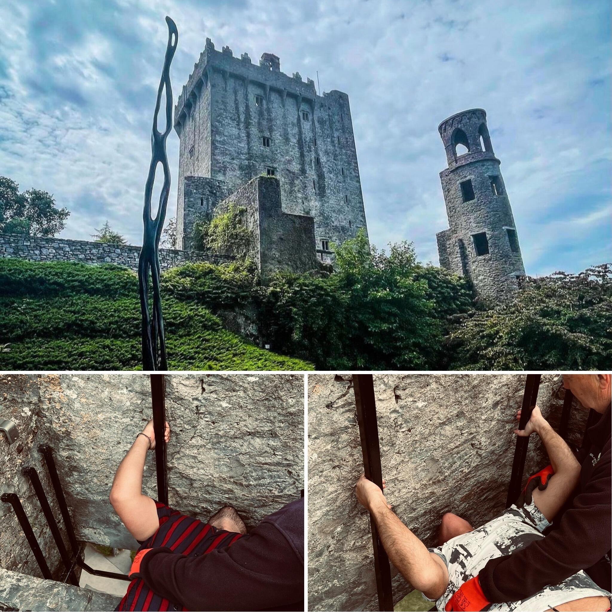 Kissing the Blarney Stone - Nick's first time in Mark's homeland.
