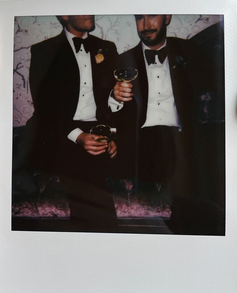Polaroid of Michael Mendieta and Whitaker Irvin 