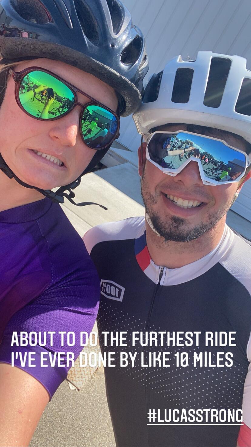 He taught her how to cycle