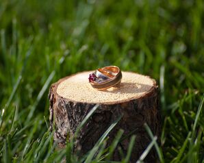 Teardrop Ruby Engagement Ring