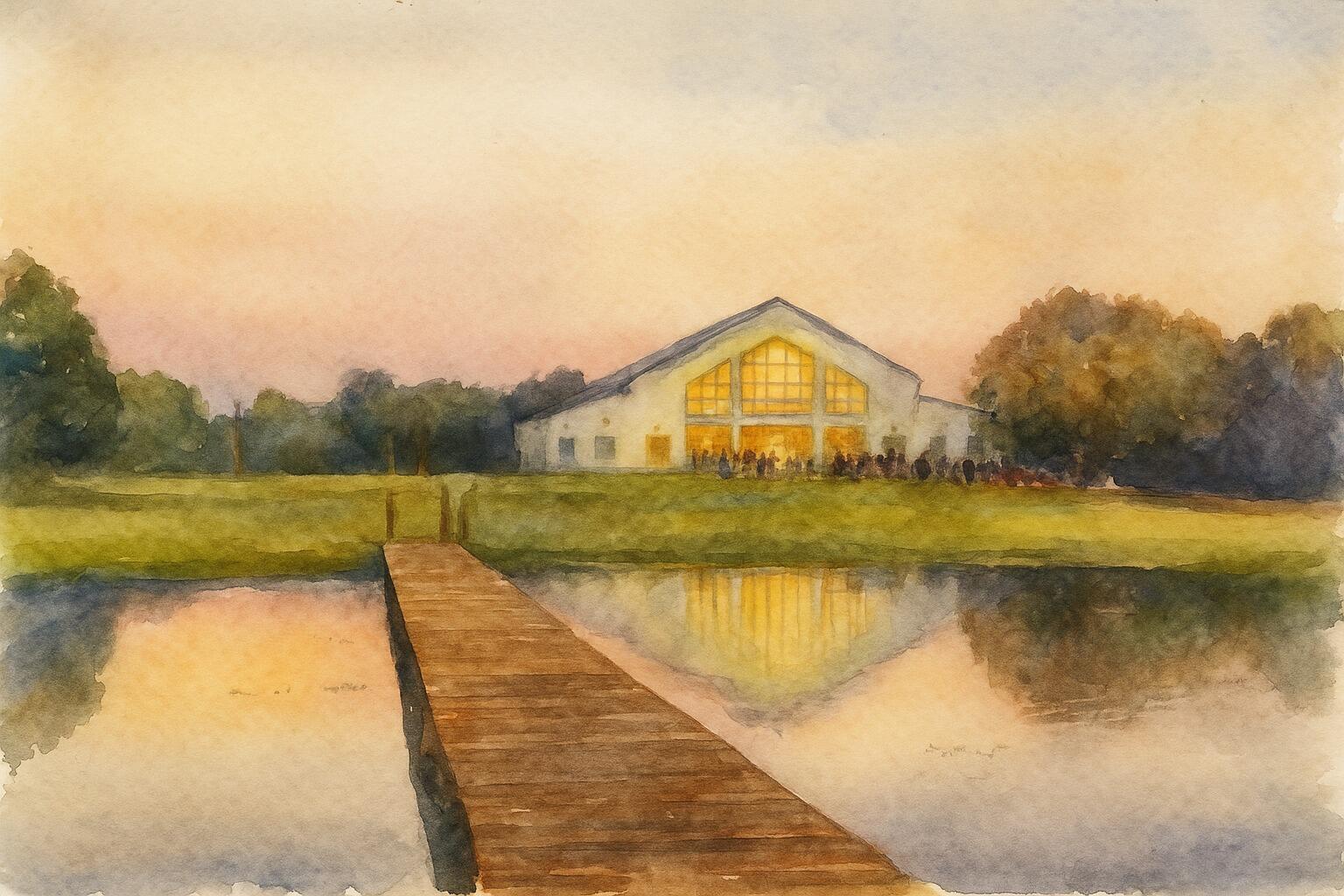3:30pm Ceremony looking out of Lake Toho