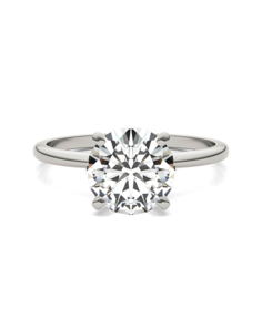 Forever One Moissanite Classic Round Cut Engagement Ring