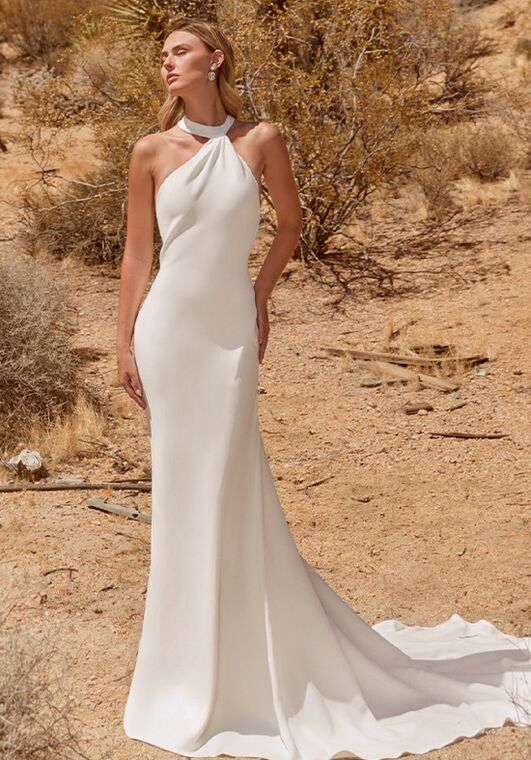 La Perle LP2620 Catrina Sheath Wedding Dress - 3
