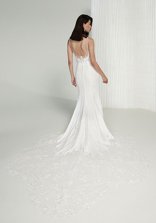Justin Alexander Signature Rosa Fit-and-Flare Wedding Dress - 2