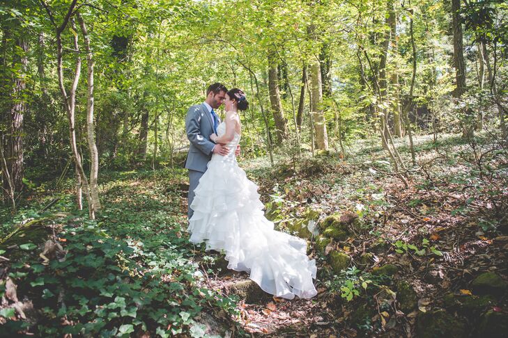 "While I'm not a very girly person, I wanted lots of ruffles on my dress. I found the perfect dress from the store Vows in Boston (from TLC "I Found the Gown")," says Vicki.