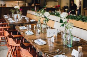 Single-Bud Vases, Wooden Chairs and Bistro Napkins
